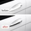 Outside Door Handle Cover Trim 8PCS Fit For Benz E-Class 2009-2015 Carbon Fiber