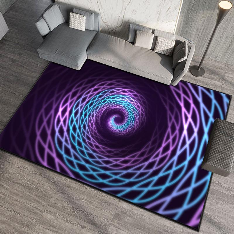 Illusionary Dizziness Carpet Large Living Room Decor Home Stereoscopic Effect Retro Bedroom Rooms Mat Hotel Hall Rugs Decorate
