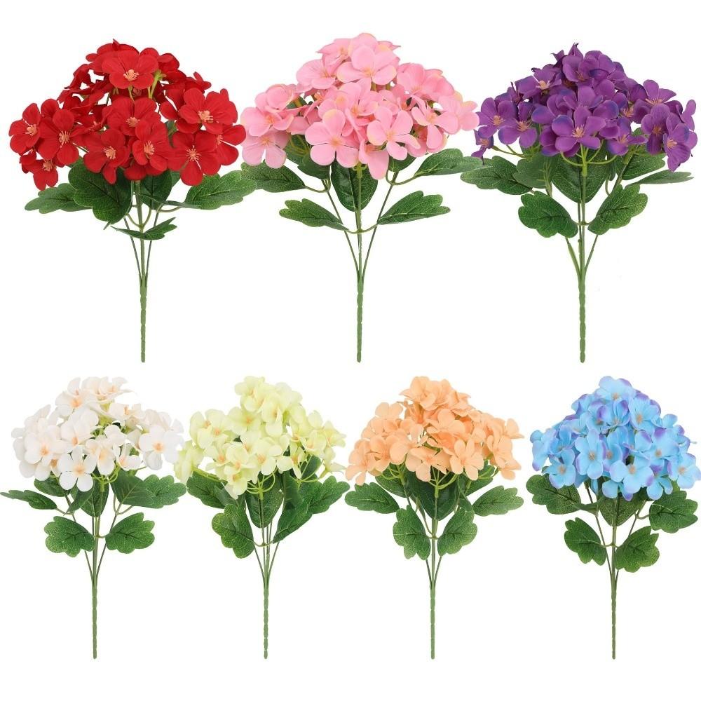 Silk Cloth Foam Flower Bouquet Dyed Edged Simulation Flowers Home Decoration  Photography Props