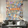 Bingo Friends Tapestry Fun Vibrant Decor Tapestry Wallmounted Background Cloth Work Of Art Home Decor Background Wall Hanging Cloth