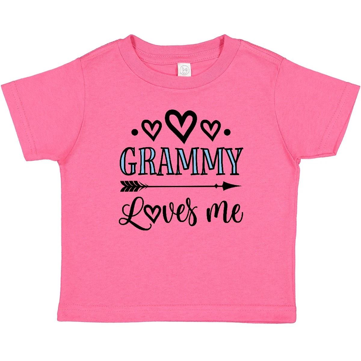 Inktastic My Grammy Loves Me Grandchild Baby T-Shirt From Clothes Girls Childs 100
