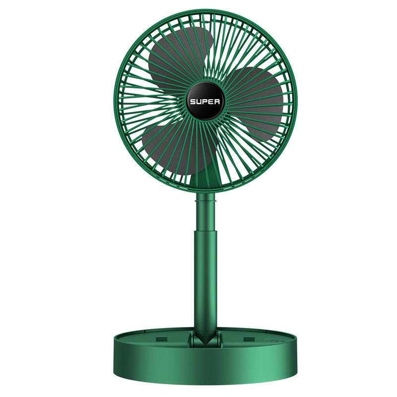 Portable Rechargeable Folding Fan: Multi-functional, High Power, Silent, Retractable Desktop Fan 6 Inch