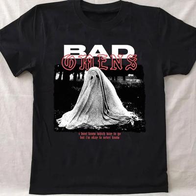 Retro Bad Omens Nowhere To Go T-Shirt, Ghost Bad Omens Rock Band Shirt für Fans
