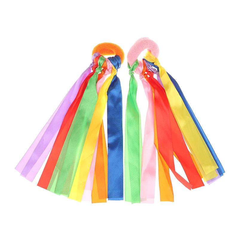 Children'S Wrist Ribbon Team Sports Pompom Cheerleading Big Match Pom Club Dance Props Elastic Bracelet With Elastic Rope