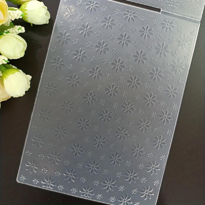 1Small Flower Embossing Folder for Piece Craft Template Mold Card MakingDIYPlastic Scrapbook Album Plastic Embossing Folder Deco