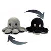 1pcs Cute Flip Octopus Stuffed Plush Doll Different Sides To Show Different Moods Soft Simulation Reversible Plush Toy for Kids
