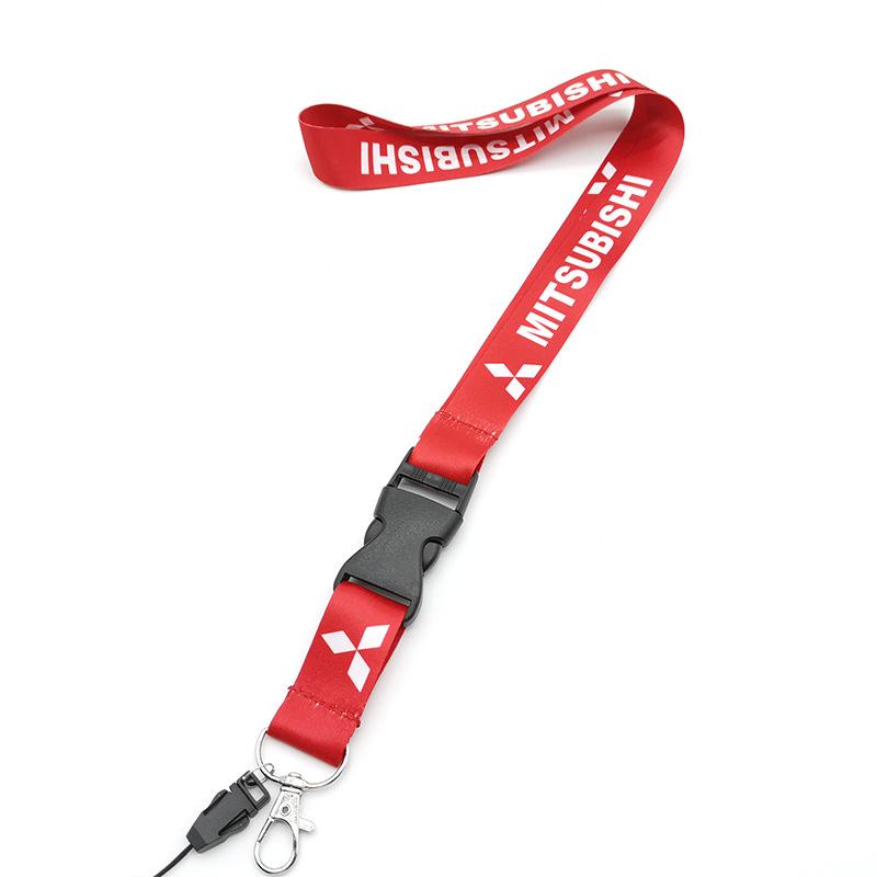 lcbk8 Car Keychain Nylon Neck Straps Key Lanyard For Mitsubishi Lancer Outlander Pajero L200 ASX Eclipse Ralliart EVO Starion Galant