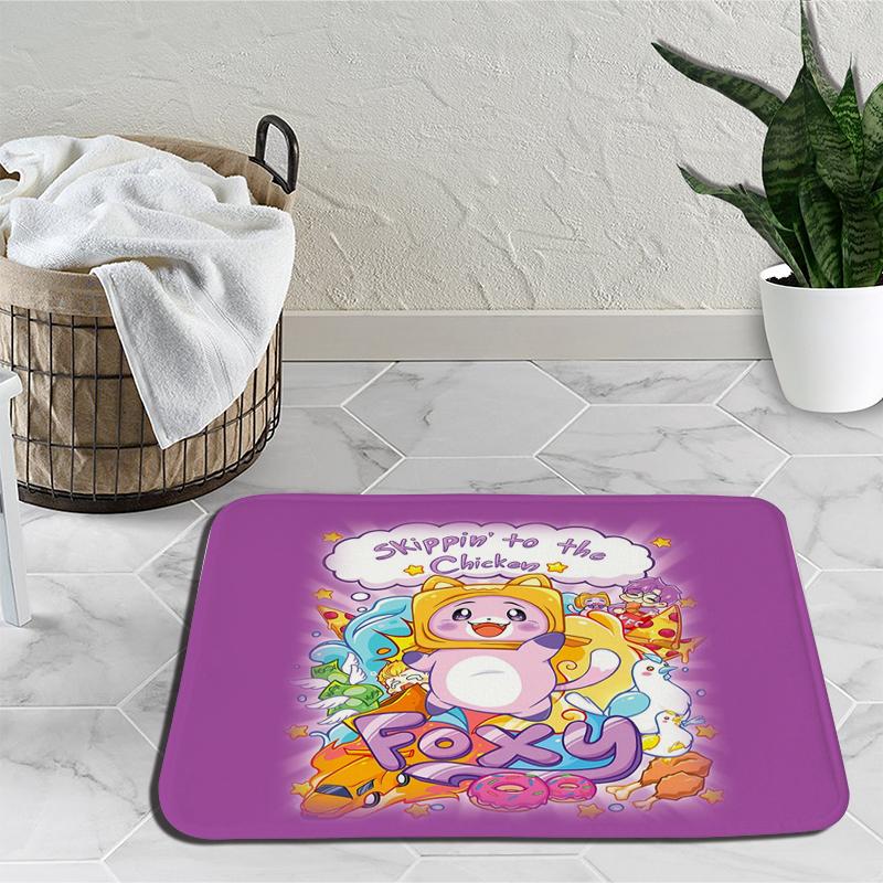 Lankybox Boxy Foxy Rocky Cartoon Teppich Schlafzimmer Dekoration Matte Anime Outdoor Teppich Rutschfester Teppich Geburtstagsgeschenk