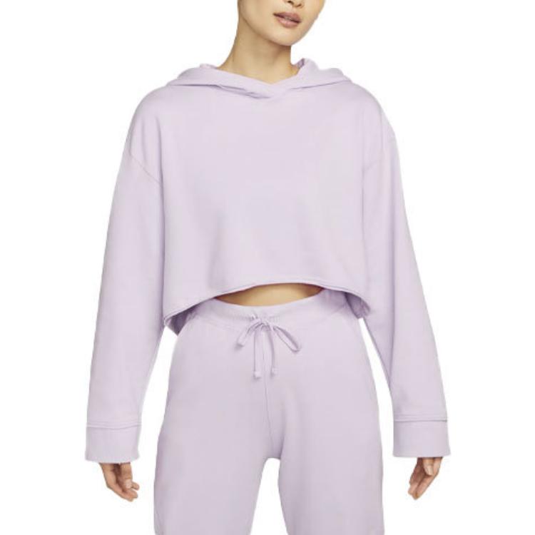 Nike Sweatshirts Women's Pink Purple Hooded Moderate DM6982-530