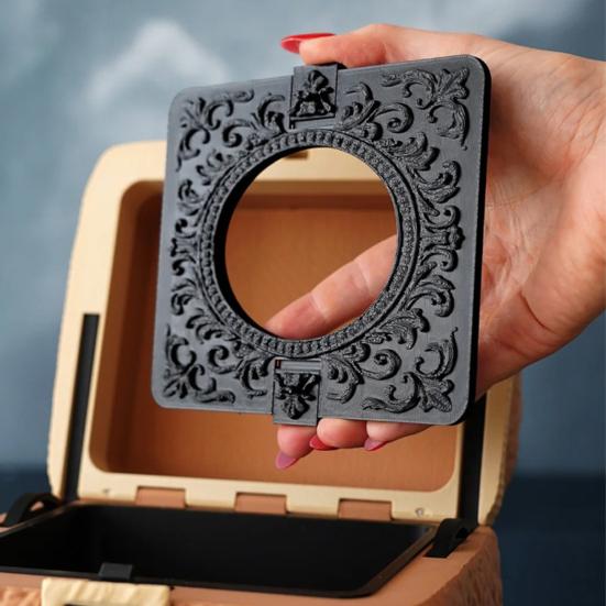 Square Bear Storage Box with Lid 3D Printed Decorative Jewelry Candy Trinkets Small Keepsakes Container Home Office Desk Decoration