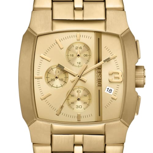 Diesel Analog Silver Dial Men's Watch, Gold, Modern