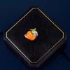 Elegant Women's Chinese-Style Persimmon Brooch - Creative Lapel Pin & Corsage