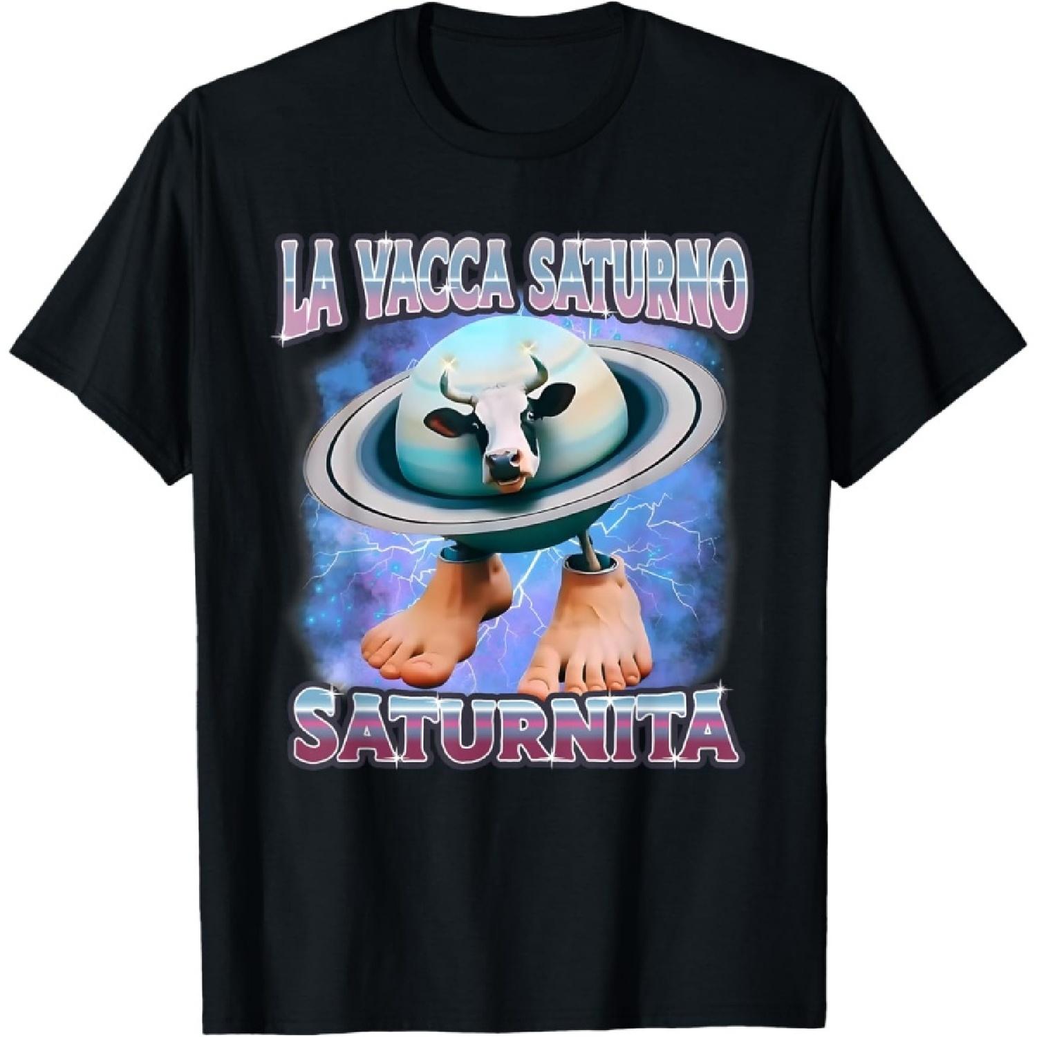 La Vacca Saturno Saturnita, Итальянский Мем Про Мозг, Футболка с Мемом про Корову S