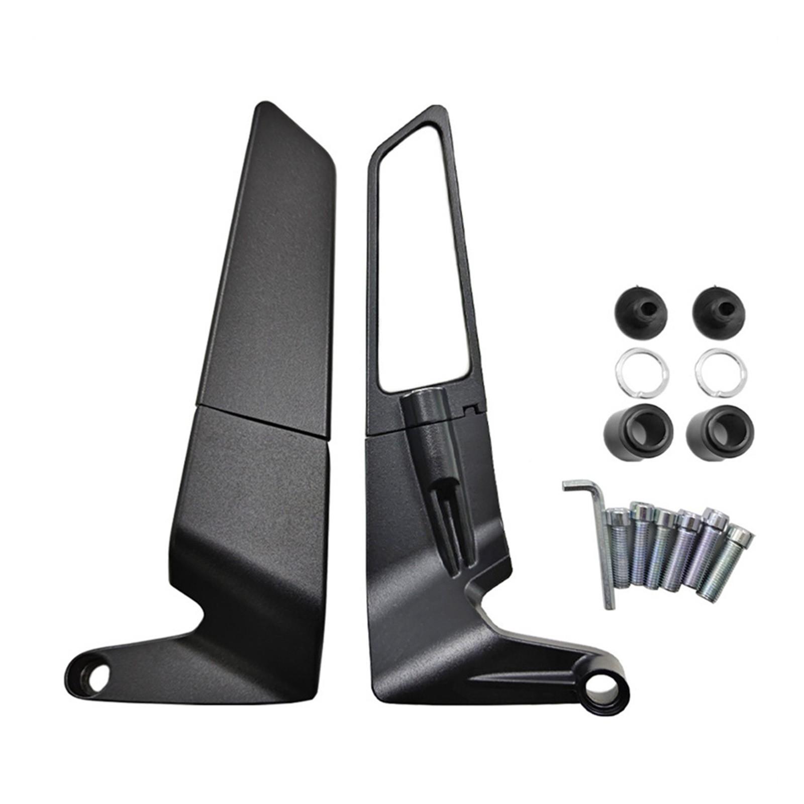 

Зеркало заднего вида подходит для комплекта зеркал заднего вида для мотоцикла. Зеркало заднего вида вращающееся и регулируемое для мотоциклов One Size чёрный