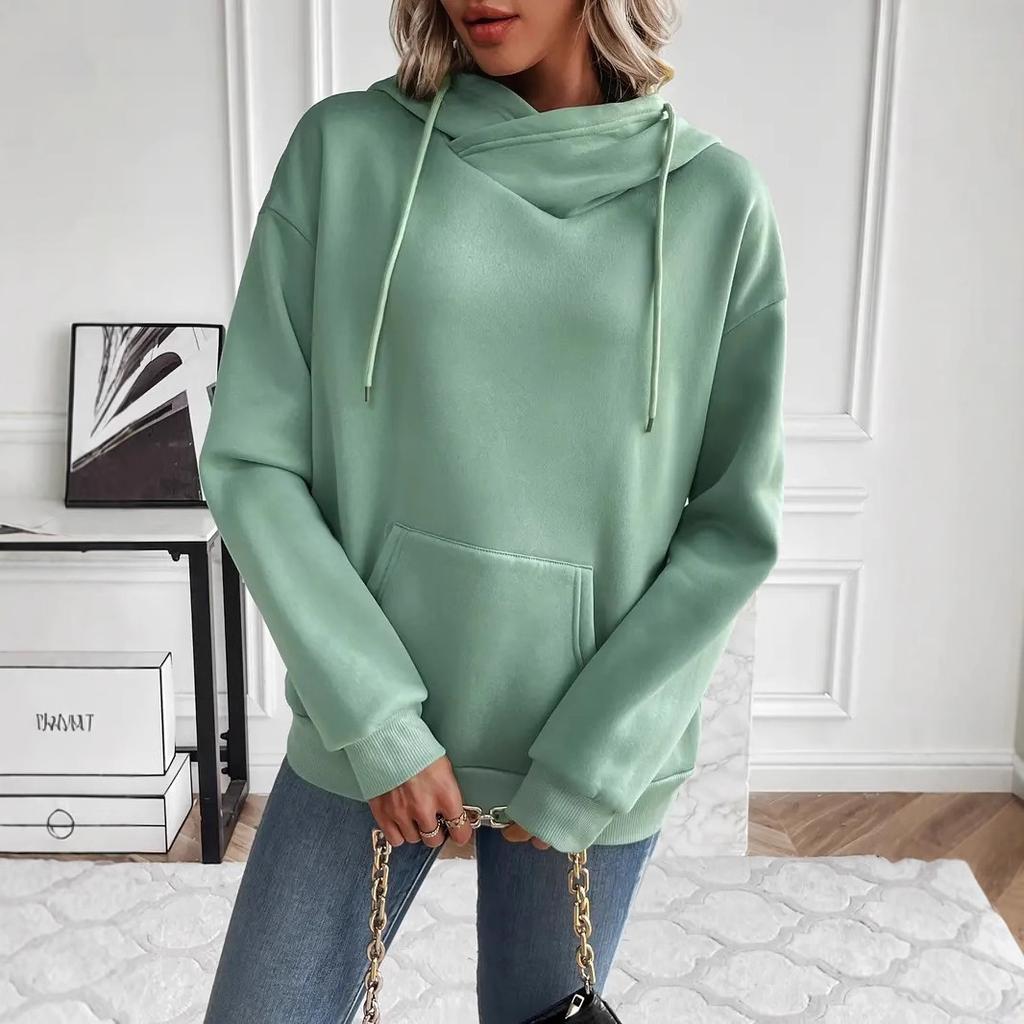 New Pocket Hoodie Women's Casual Hooded Pullover for Autumn and Winter