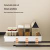 1Pc Kitchen Storage Rack With Slide Rails Pull-Out Drawer Type Storage Tray Spice Box Storage Rack For Cupboard Cabinet