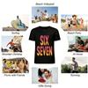 Funny Cone Sauce Letter SIX SEVEN Casual Printed T-Shirt Unisex Pure Cotton T-shirt