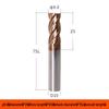 Taiwan 60° Tungsten Carbide 4-Flute Coated End Mill for Steel CNC Machining