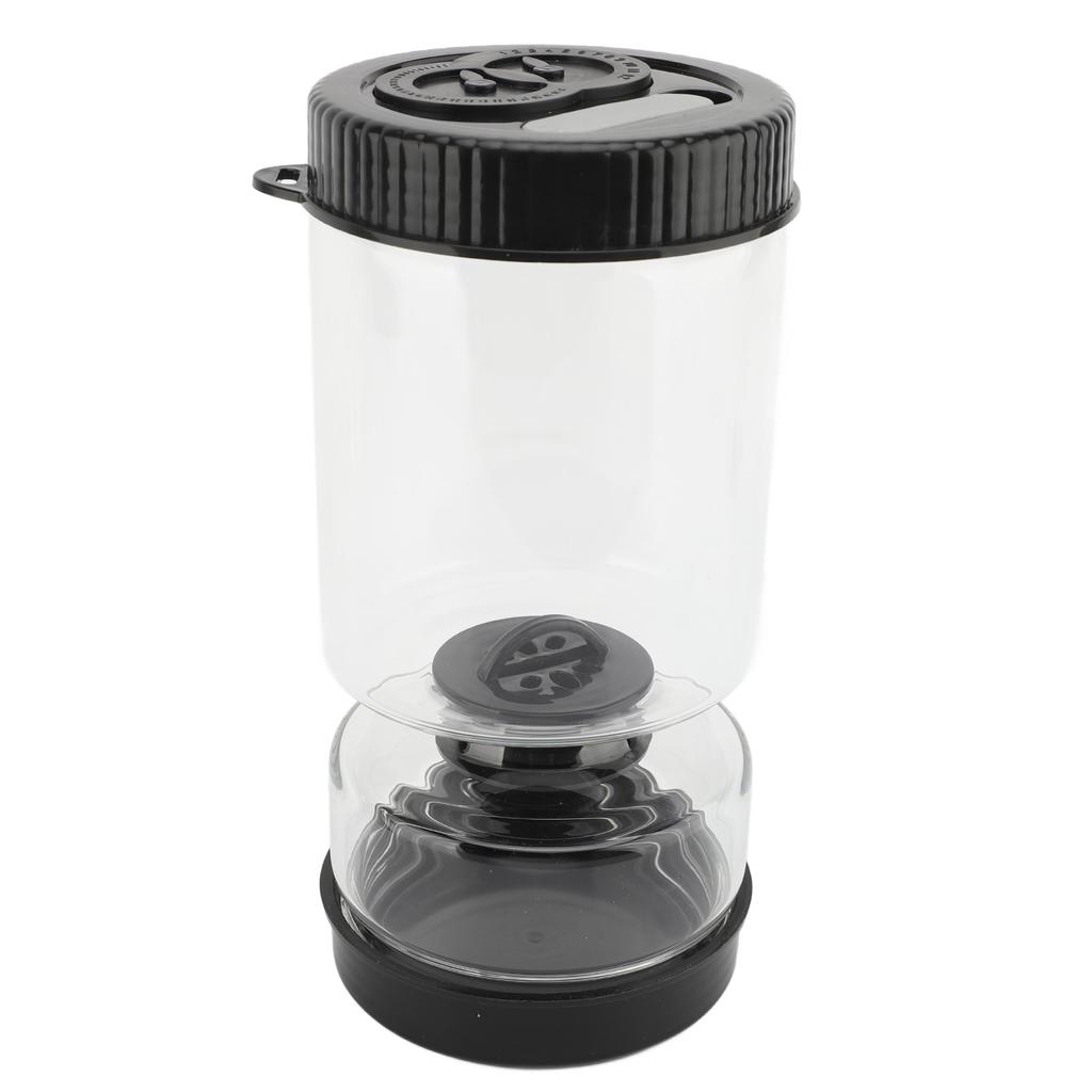 Filtered Pickle Jar Glass Leakage Proof Juice Separator Pickle Juicer Kitchen Supplies Black