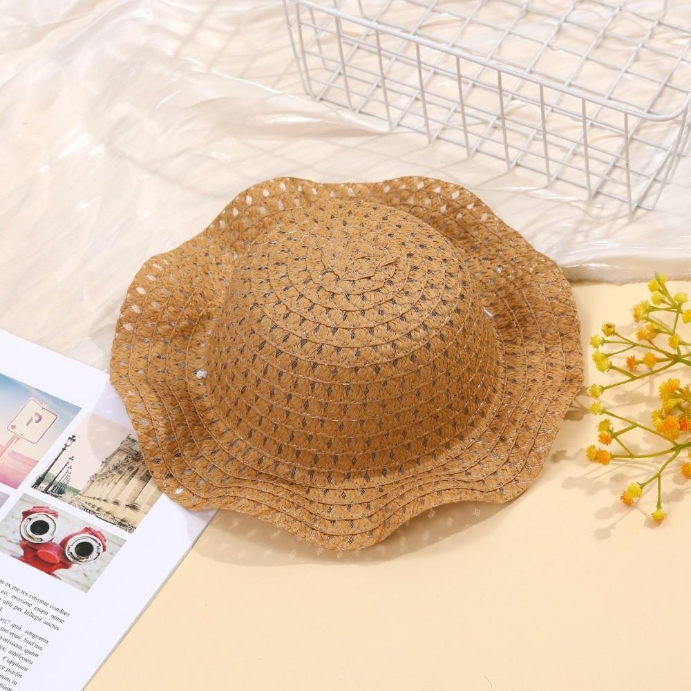 Hollow Out Baby Hats Large Brim Bucket Hat Cute Beach Hats Summer