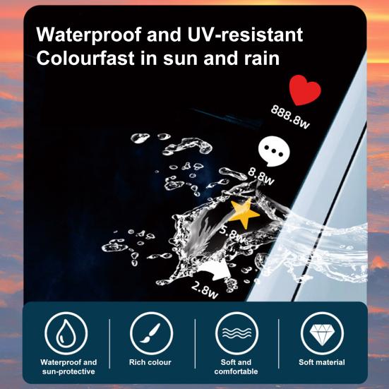 Car Stickers Personalized Waterproof Rear Window Decals Creative Social Media Design Easy to Apply And Remove No Residue Funny Traffic Meme Decor