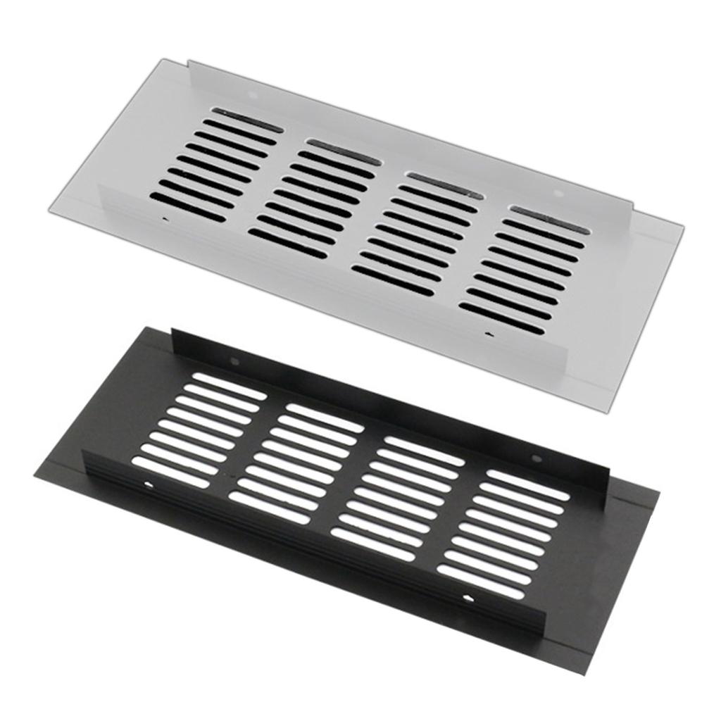 Wide Vent Perforated Sheet Aluminum Alloys Air Vent Cover Ventilations Grilles Rectangles Metal Louvered Grills Cover