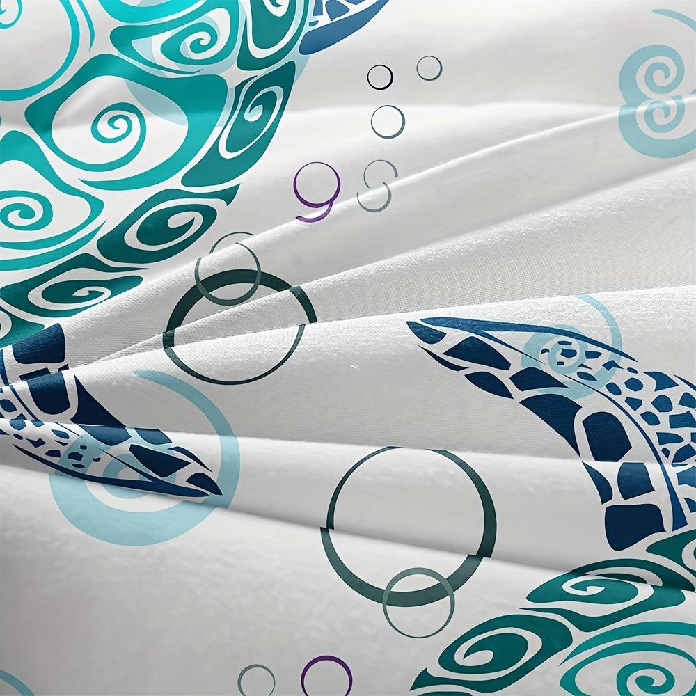 Three-Piece Marine Turtle Animal Digital Print Quilt Pillowcase Bedding Home Textile Kit