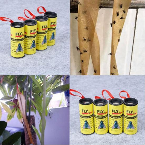 4 role Lepidlo proti hmyzu Papírový lapač much