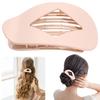 New Oval Flat Hair Clips for Women Fashion Hair Accessories Leopard Matte Curved Flat Styling Barrettes Women Girls Unique Gifts