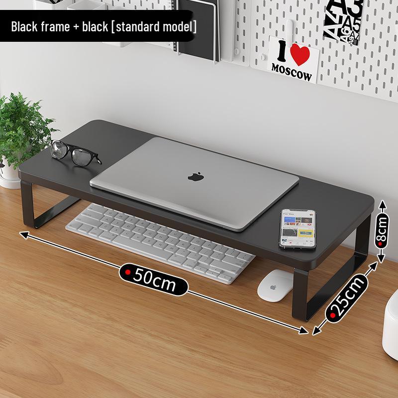 Wooden Laptop Monitor Riser Stand for Office Desk Storage