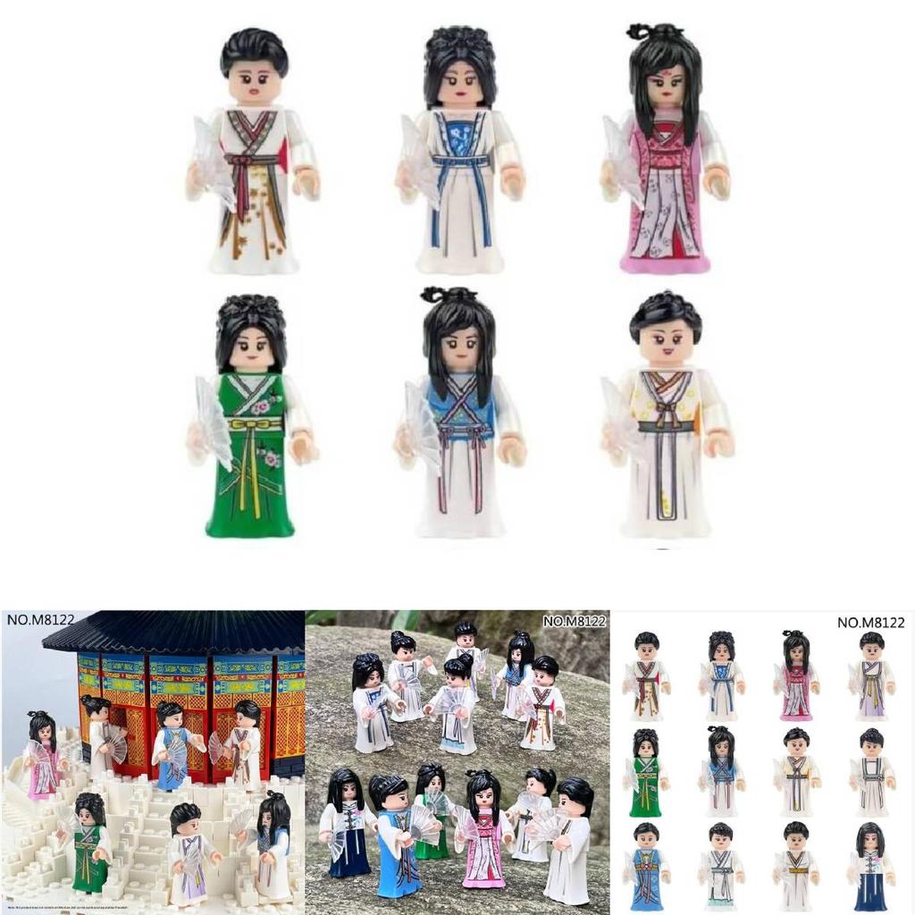 Girls Hanfu Chinese Elements Building Blocks Set For Creative Play And Educational Fun