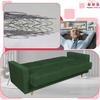 Sofa Bed Rene Sofa Bed with Storage Family Meble Corduroy Green