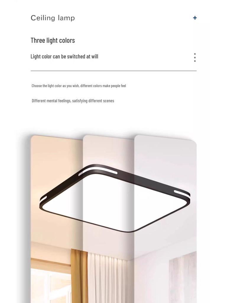 Modern 2025 LED Ceiling Light - Super Bright, Eye-Friendly for Bedroom, Study & Dining Areas