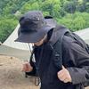 Men's & Women's Spring/Summer Wide Brim Denim Hat: Sun Protection for Camping, Fishing, and Outdoor Travel