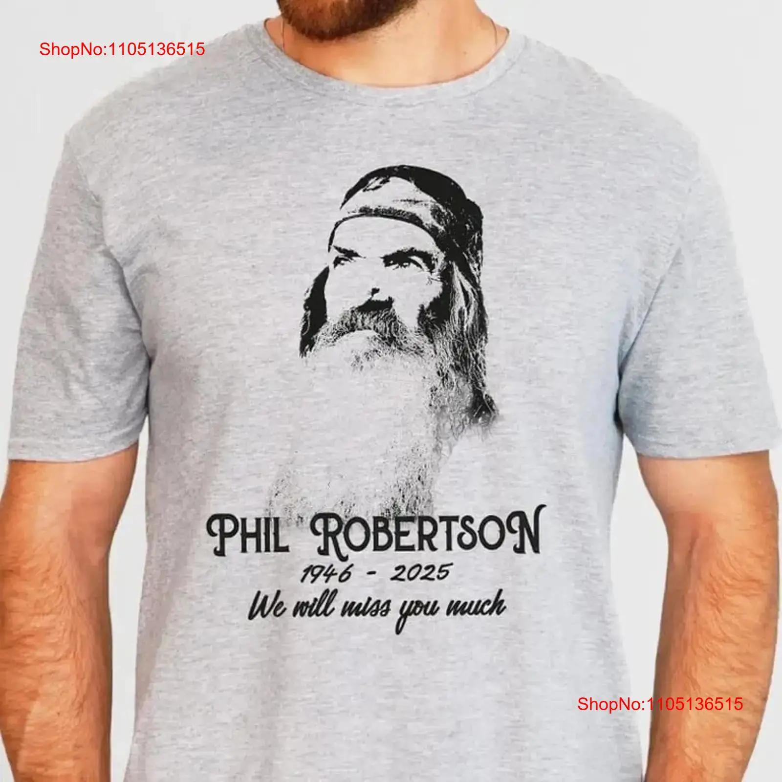 

In Memory of Phil Robertson T Shirt RIP vintage Washed Slightly Comfortable Versatile streetwear fashion Casual Breathable 5XL різнокольоровий