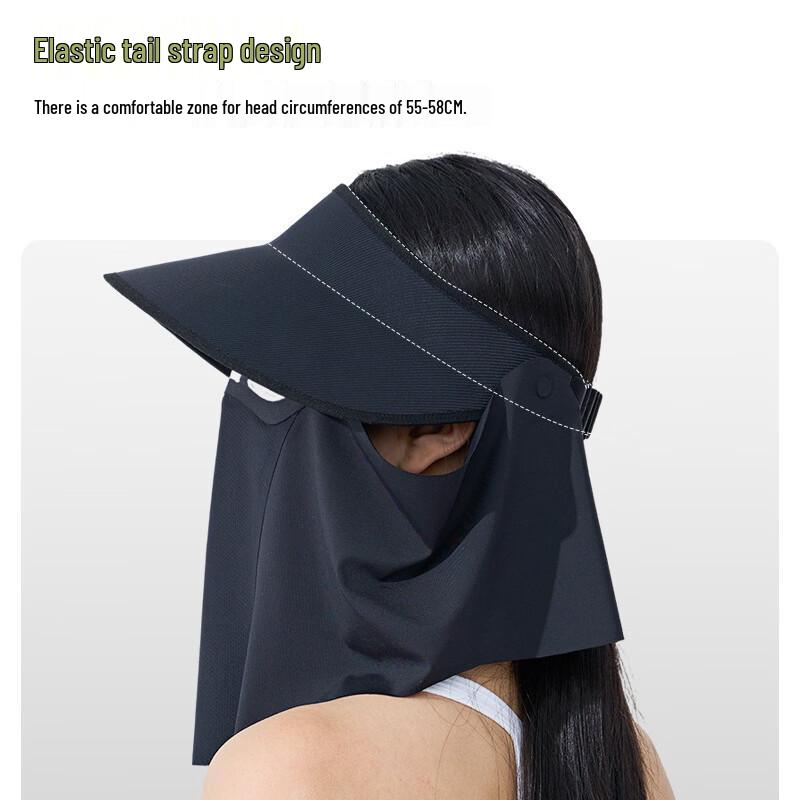Xinjingzhou Summer Ice Silk UV Protection Face Mask & Sun Hat