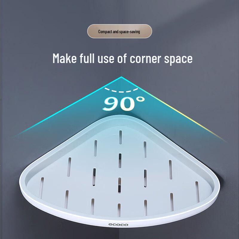 ecoco No-Drill Bathroom Storage Shelf