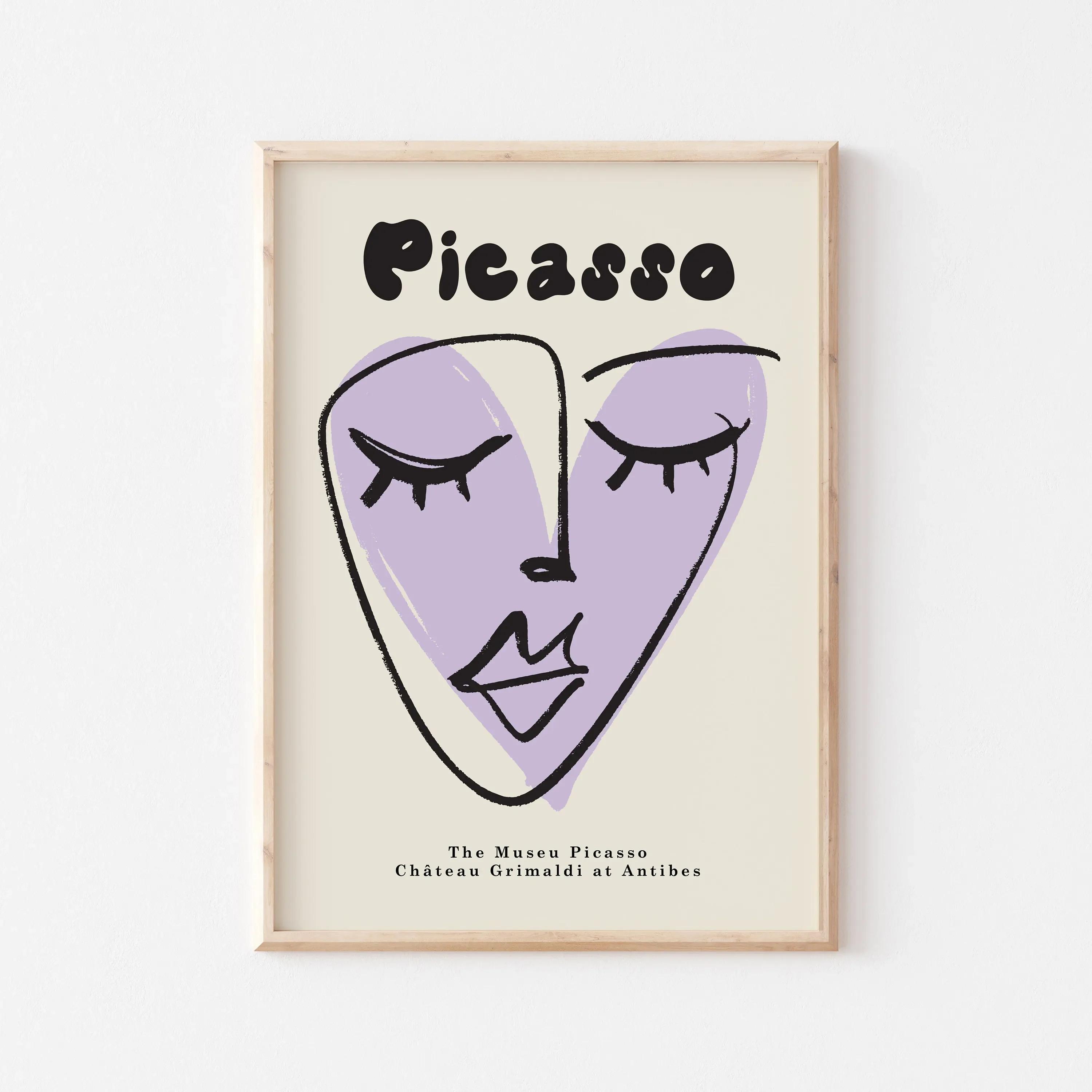 

Выставка Пикассо Принт для стены Абстрактный Винтажный Минималистичный Лицо Тело Холст Живопись Постер Картина Для Домашнего Декора 21cm×30cm NoFrame