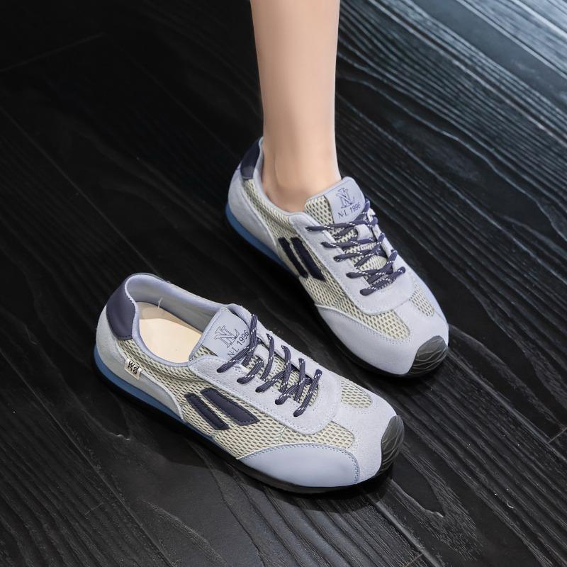 New Summer Thick-soled Heightening Shoes Women's Fashion Versatile Casual Soft-soled Breathable Mesh