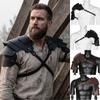 Cloak Leather Harness Black PU Leather Pu Shoulder Armor Medieval Viking Guards  Medieval Cosplay