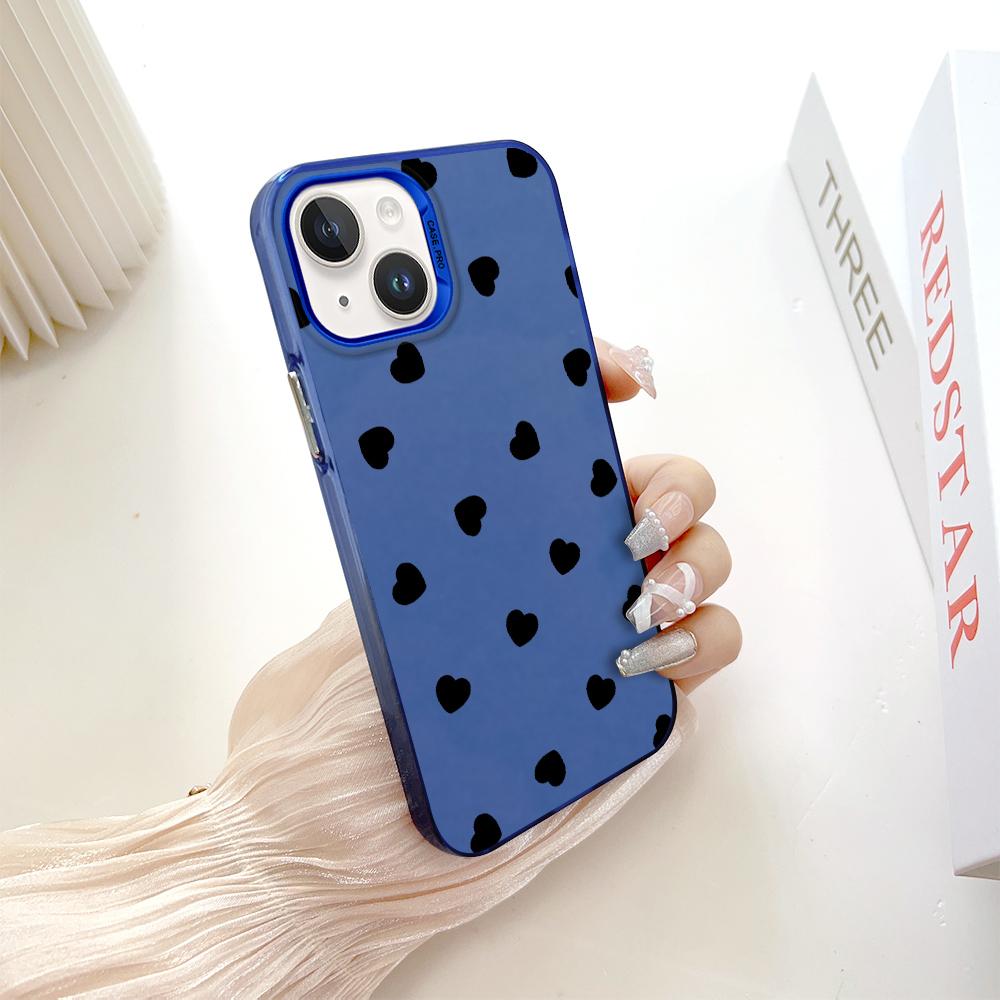 Modische Bunte Silberfarbene Doppelseitige Handyhülle Weiche Kante Hartschale Vollständige Abdeckung Stoßfeste Handyhülle für Samsung A16 A55 Xiaomi Redmi 14C Poco C75