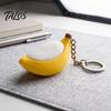 Unique Bag Decoration 3D Printed Fruit Fidget Clicker Toy with Mechanical Press, Stress Relief Keychain, Cute Vegetable Charms Sensory for Teens