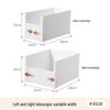 Retractable Kitchen Cabinet Storage Box: Under-Sink, Desktop, Right-Angle Organizer