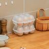 Portable Camping Eggs Boxes Carriers 6 Grid Eggs Holder Container Outdoor Camping Eggs Holder Storage Box Durable
