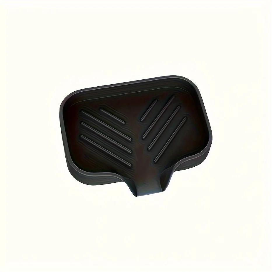 Silicone Soap Dish Holder Self Draining Anti Slip Kitchen Sink Sponge Rack Bathroom Supplies Ceramic Soap Dish