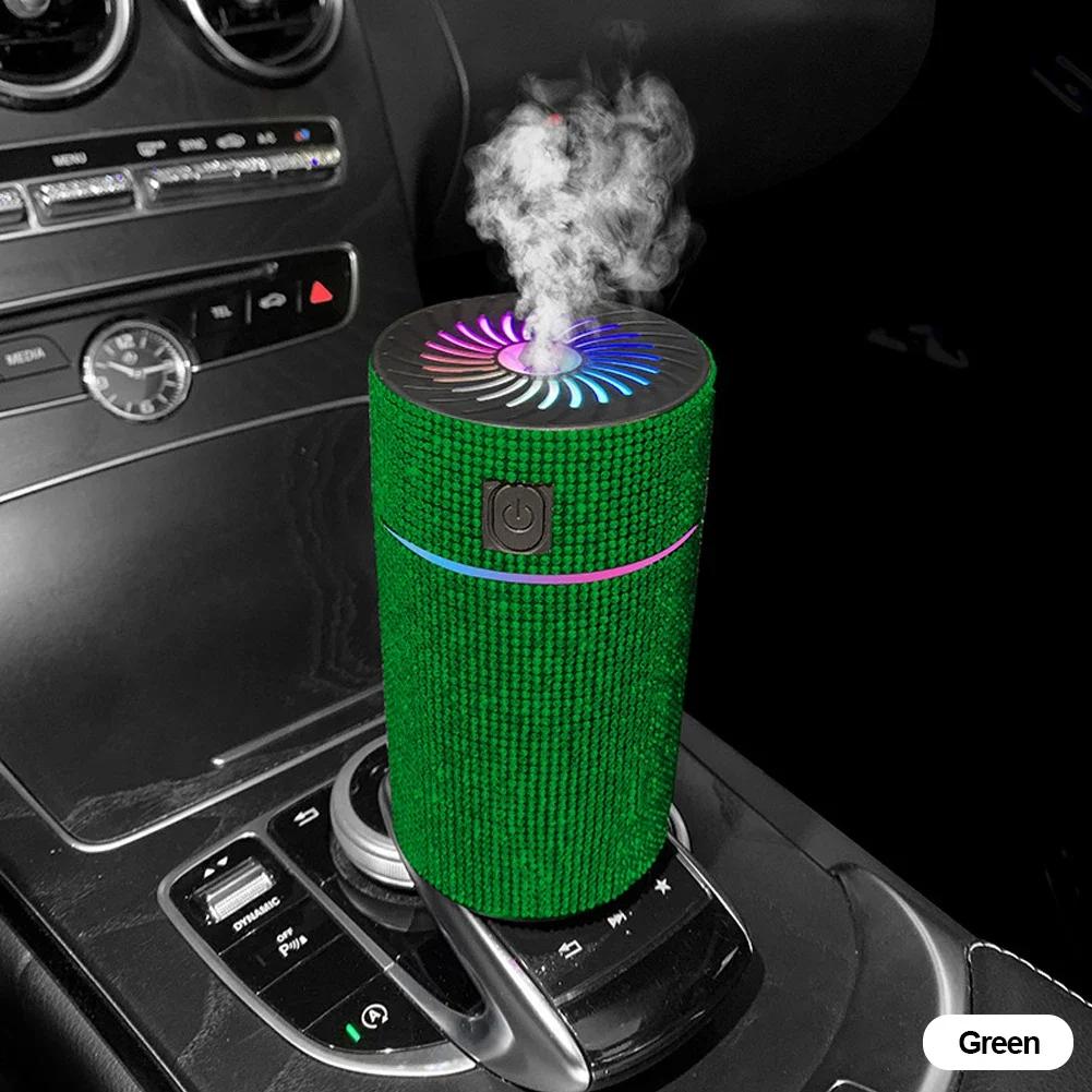 Difuzor auto de lux cu diamante umidificator cu lumină LED Purificator de aer automat Difuzor de aromaterapie Odorizant Accesorii auto