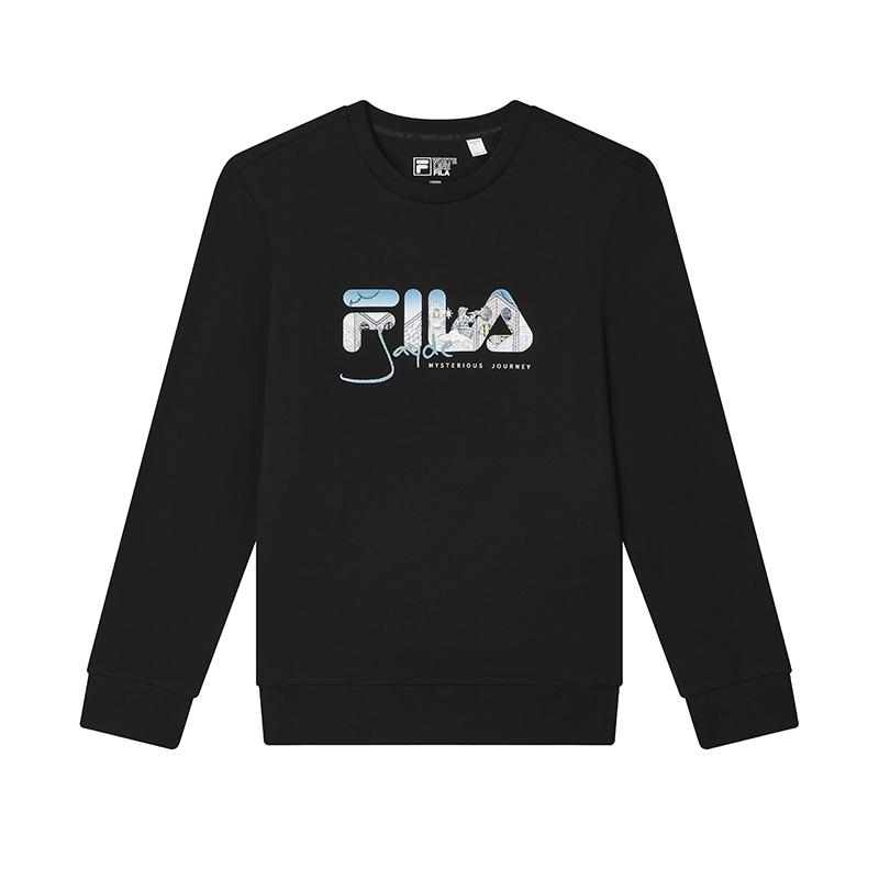

New FILA Sweatshirt Men s Jet Black F11M438204FBK 170/92A/M