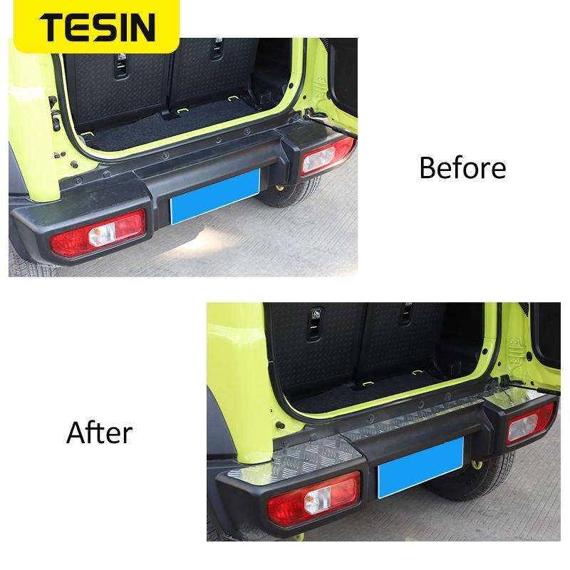 Listwy stylizacyjne TESIN do Suzuki Jimny JB74 Panel tylnego zderzaka samochodowego Osłona dekoracyjna do Suzuki Jimny +