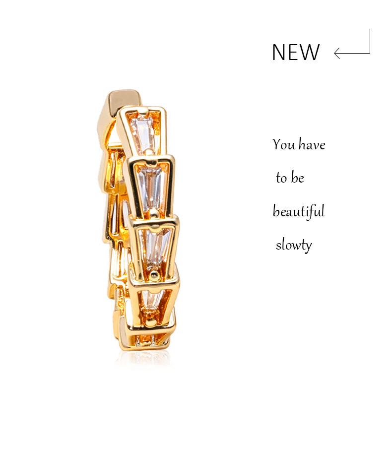 European Style Zirconia Ear Cuff Earring - Lightweight, Luxurious High-End Feel, Cold Style Jewelry for Women.