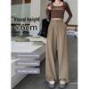 Women's High-Waist Casual Straight-Leg Suit Pants - Versatile Spring/Autumn Style